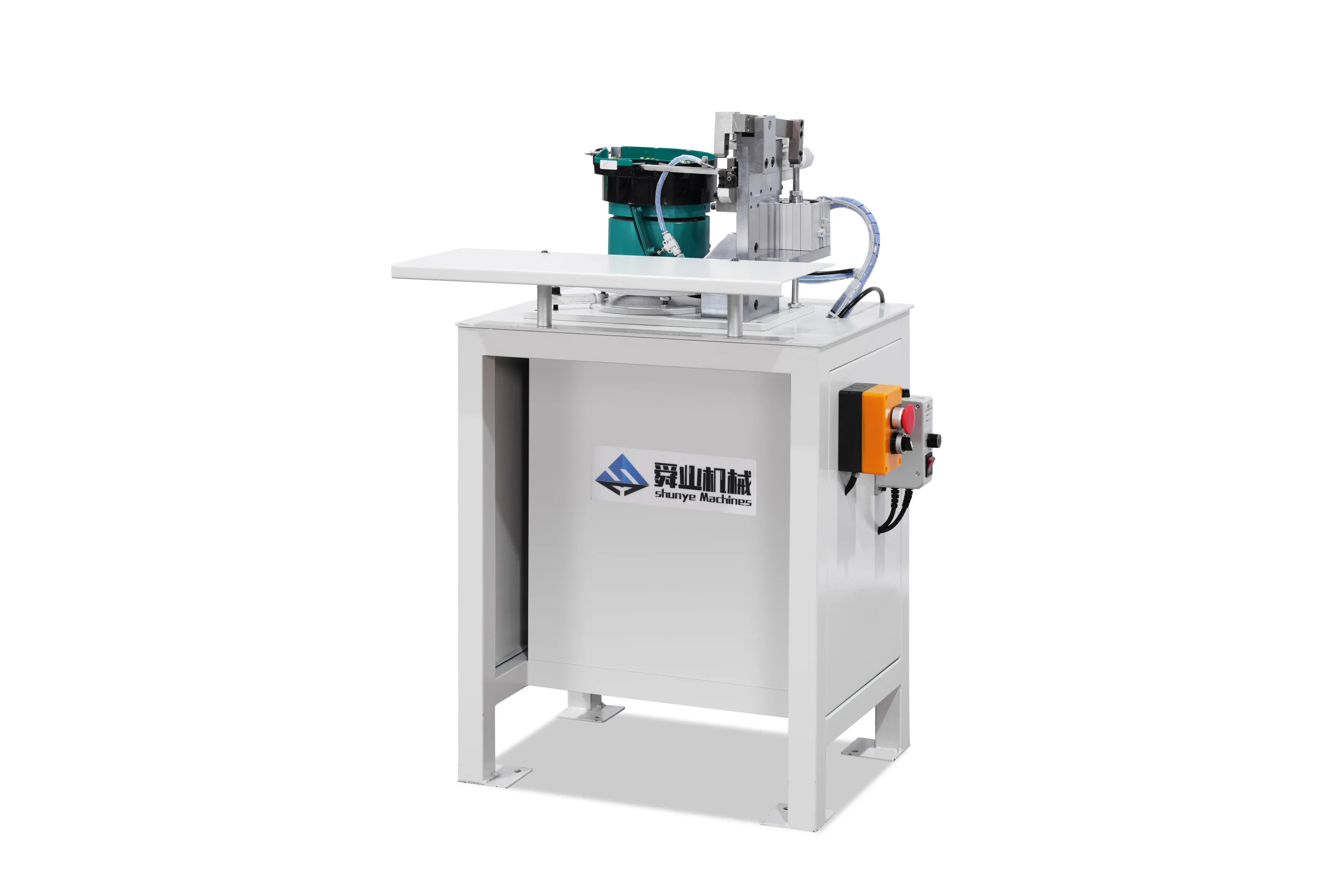 SYM-104M Metal Semi-Automatic Pneumatic Particle Top Stop Machine