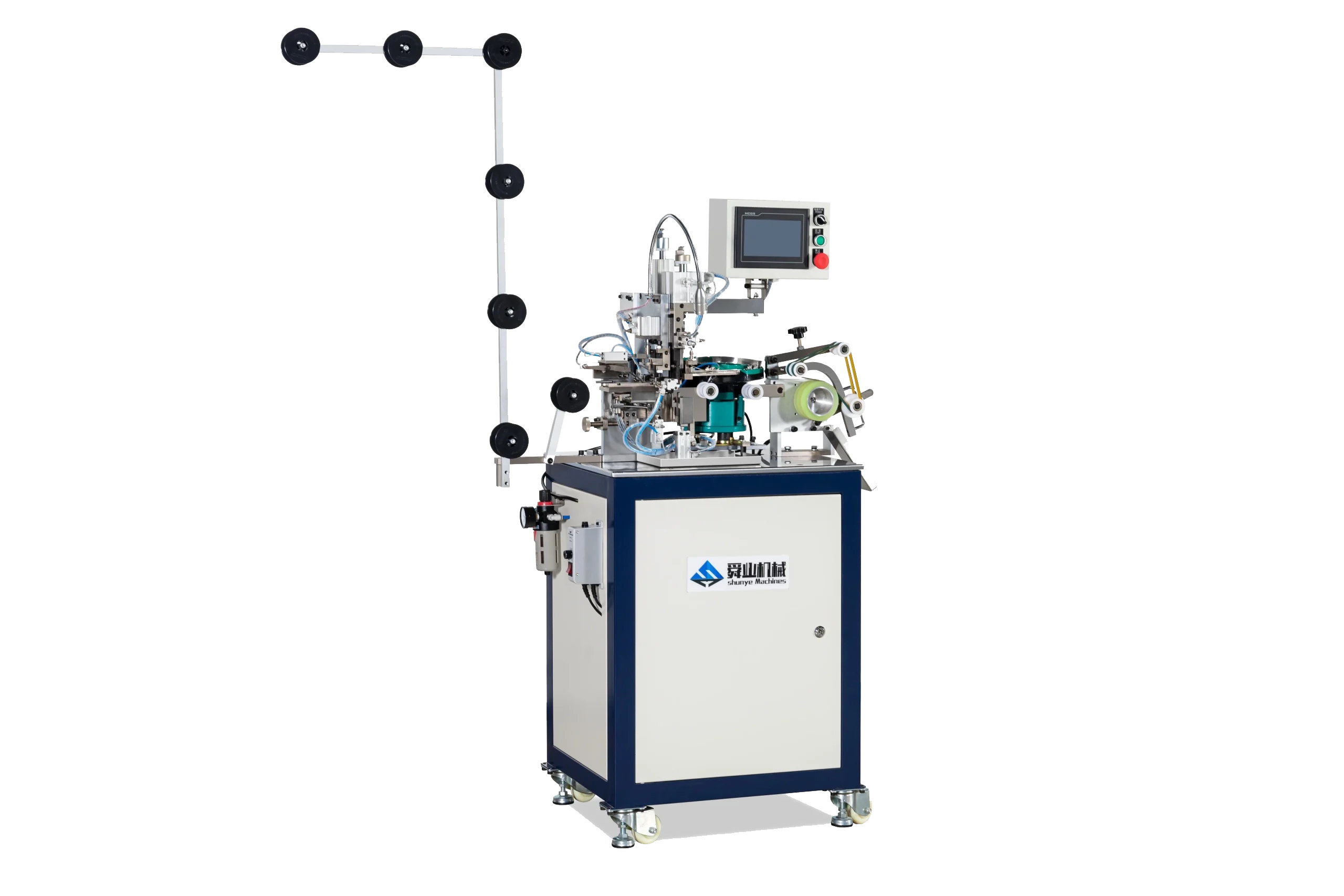 SYM-104MA-U Metal Fully Automatic U-Type Pellet Top Stop Machine