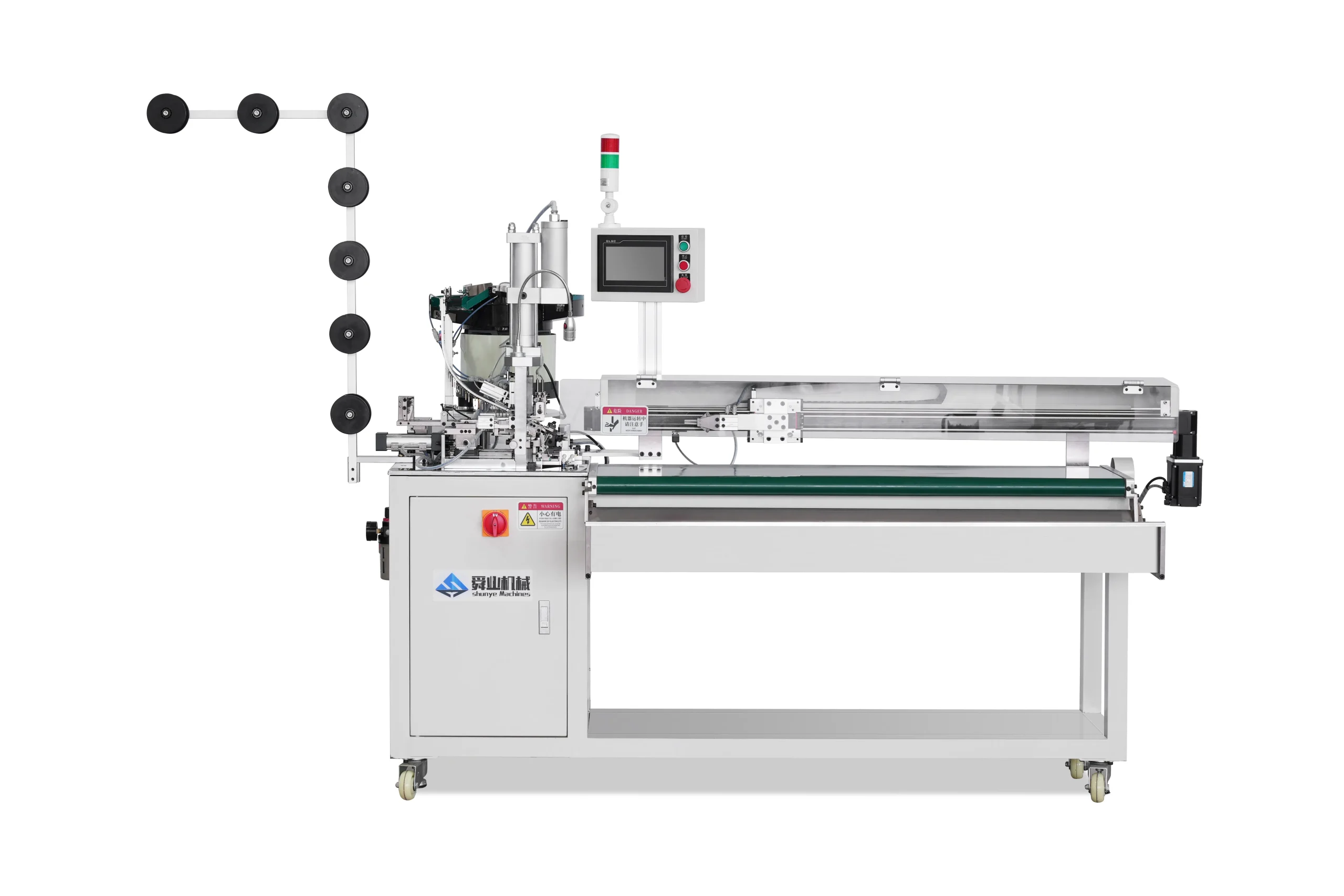 SYM-1102A Fully Automatic Slider Attaching and Chain Cutting Machine