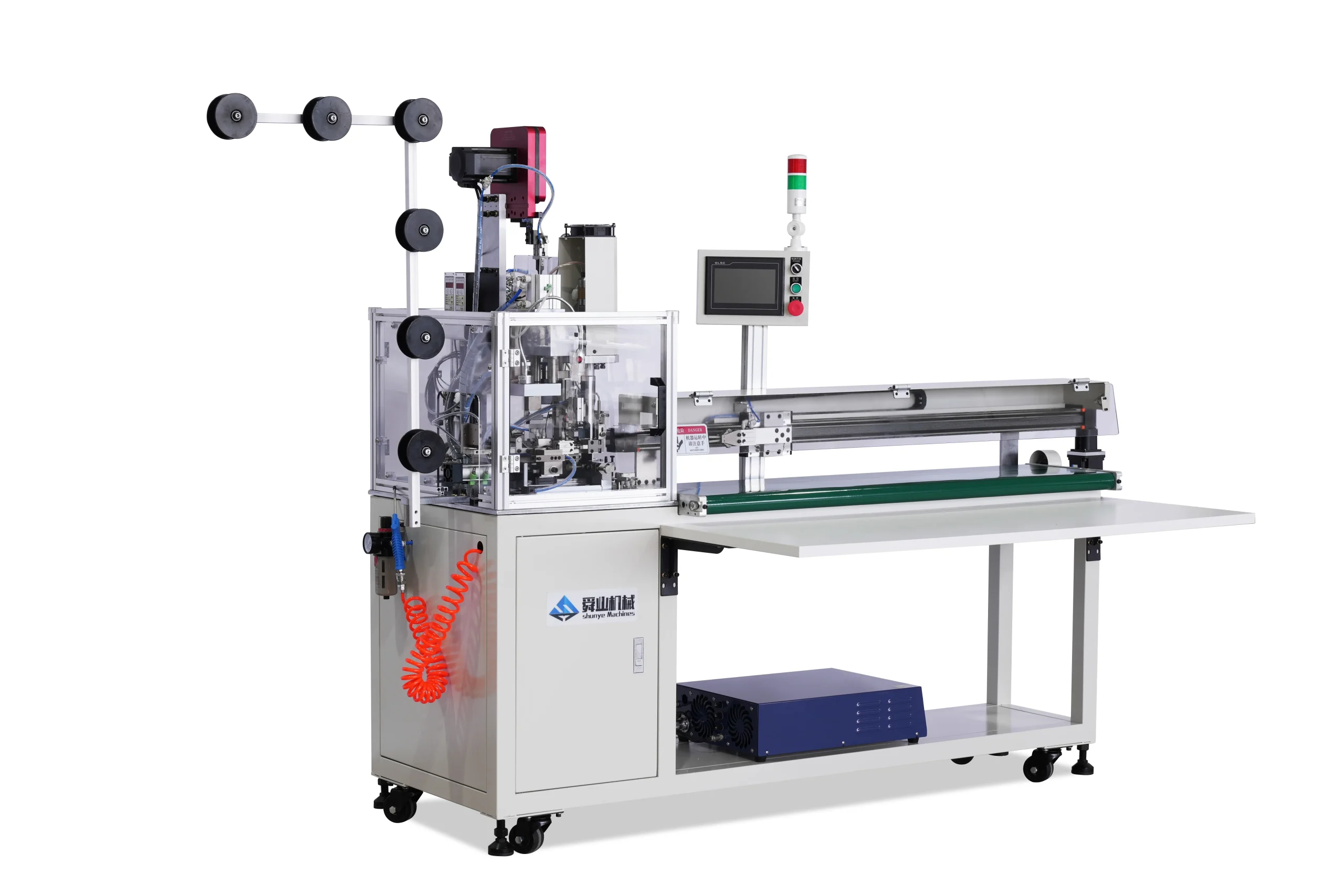 SYM-1102A-C Fully Automatic Ultrasonic Slider Attaching and Cutting Machine (with Robotic Gripper)